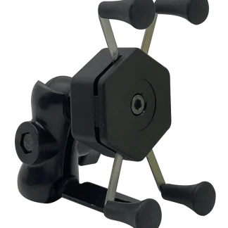 SUPORTE DE CELULAR P/ MOTO - UNIVERSAL (MODELO TIPO BOLSA) TAMANHO 6.5 POL. (165,10MM) SEM CARREGADOR (FIXACAO P/ RETROVISOR)