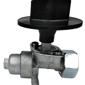 TORNEIRA DE COMBUSTIVEL P/ MOTO HONDA CG 125 FAN ES/ESD 14/15 (ALAVANCA PLASTICA - PRETA)