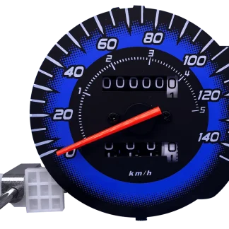 VELOCIMETRO DO PAINEL P/ MOTO HONDA CG 150 TITAN 09/10 ESD/MIX - C/ HODOMETRO PARCIAL (AZUL) (MODELO TP008)