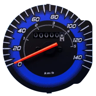 VELOCIMETRO DO PAINEL P/ MOTO HONDA CG 150 TITAN KS/ES 09/... - SEM HODOMETRO PARCIAL (AZUL) (MODELO TP993)